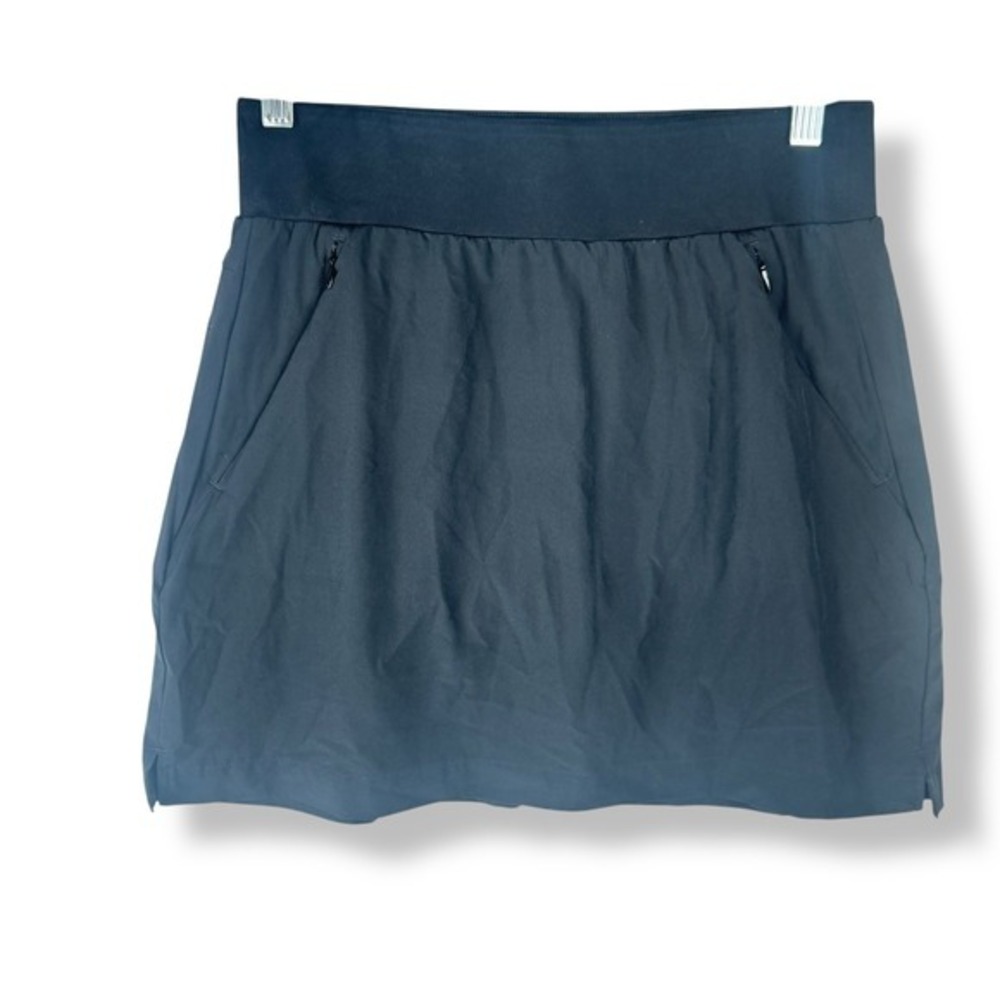 Quince Performance Tech Skort Womens Size Large Athletic Skirt Shorts Black